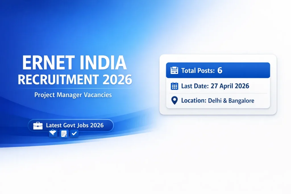 ERNET India Recruitment 2026