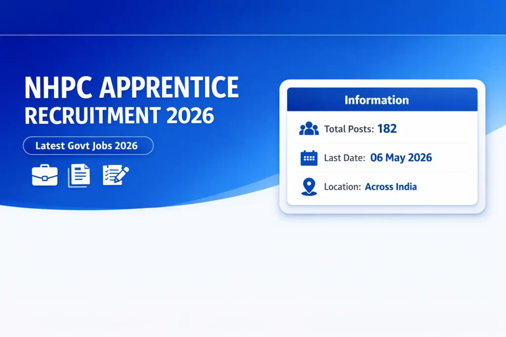 NHPC Apprentice Recruitment 2026