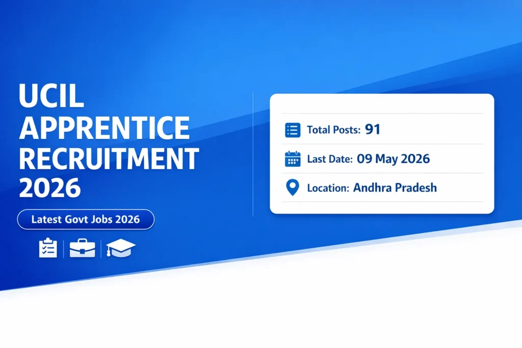 UCIL Apprentice Recruitment 2026 91 Vacancies  Apply Online for ITI, Diploma & Graduate Apprentice